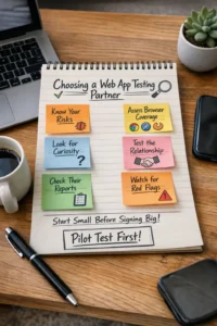 Web app testing services