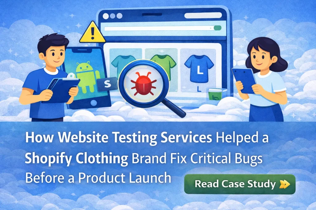 eCommerce website testing services