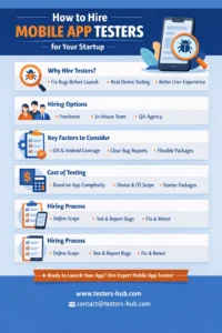 Hire mobile app testers for startup