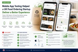 Food ordering app testing