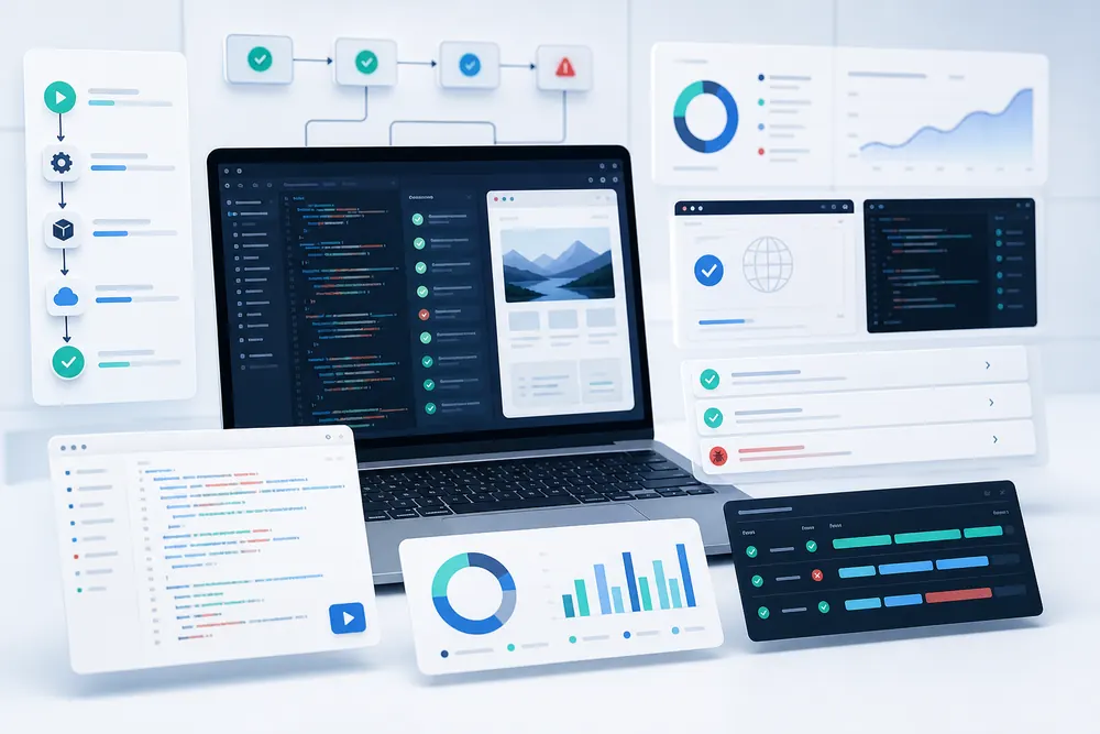 QA automation workflow for Selenium Playwright Cypress API testing CI pipelines and automated regression reports