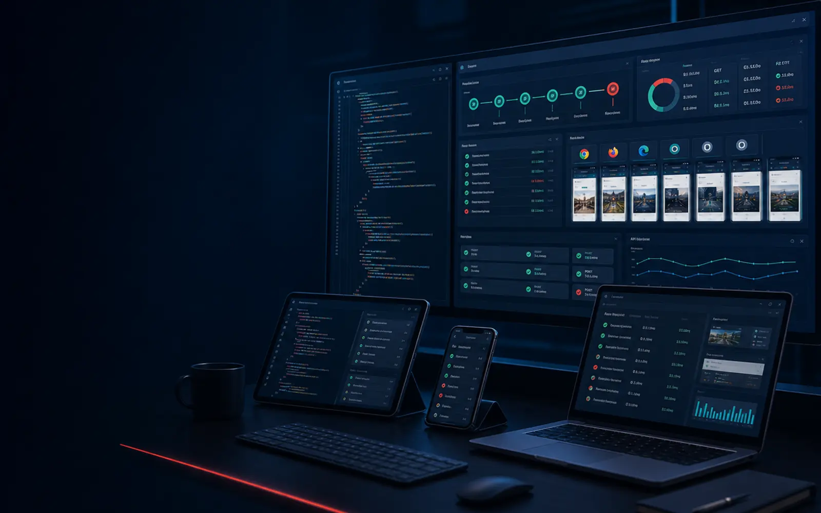 Cypress automation testing services for web app regression API stubbing and CI test reporting