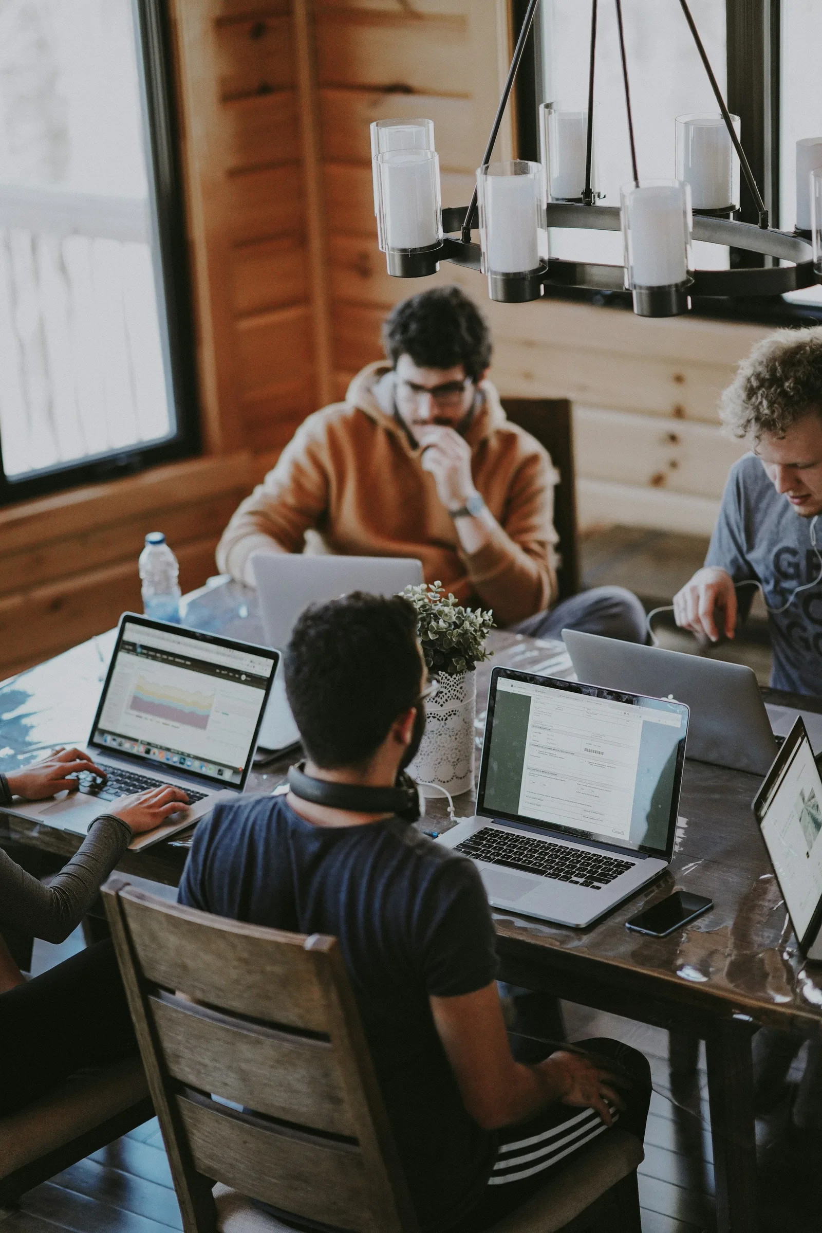 Software team collaborating on product quality and release planning