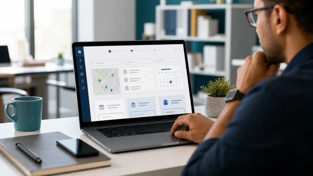 QA professional reviewing a healthcare website appointment booking and provider search workflow