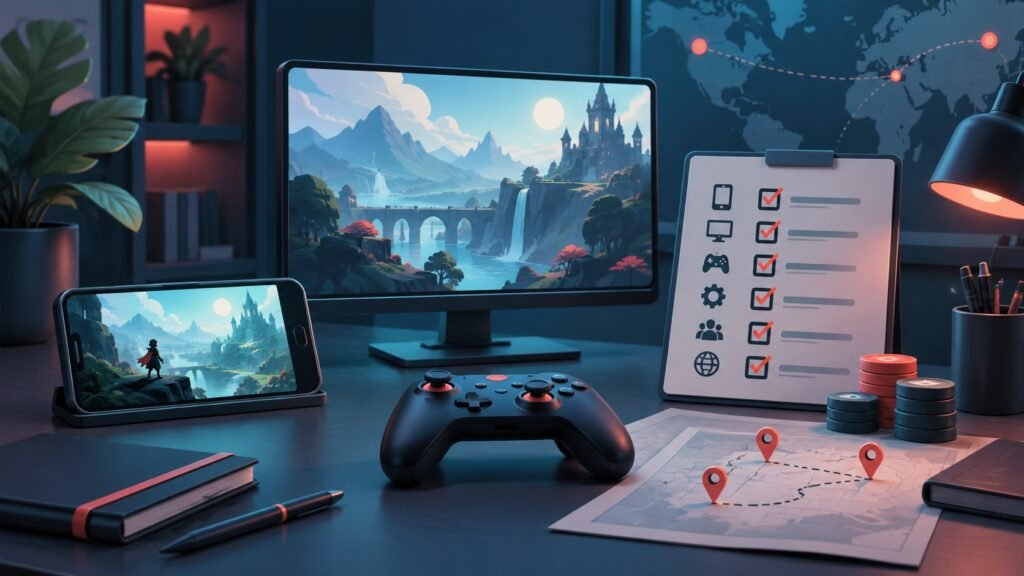 Game QA planning across mobile and desktop platforms